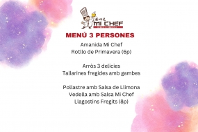 MENÚ 3 PERSONES (A)